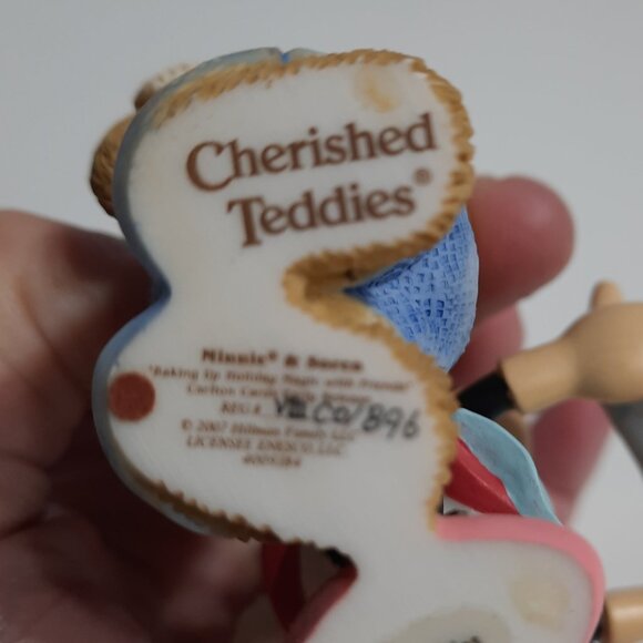 Cherished Teddies Minnie & Soren Baking Up Holiday Magic Friends Disney Mouse - Picture 3 of 3